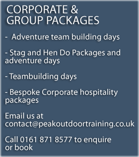 Peak District Corporate and Group Packages
